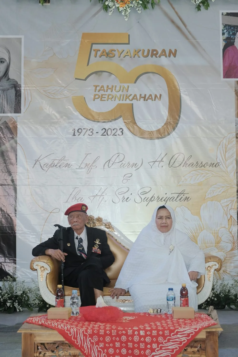 Foto arsip keluarga Kapten H. Dharsono, tema purnatugas dan warisan. Keterangan belum diverifikasi.